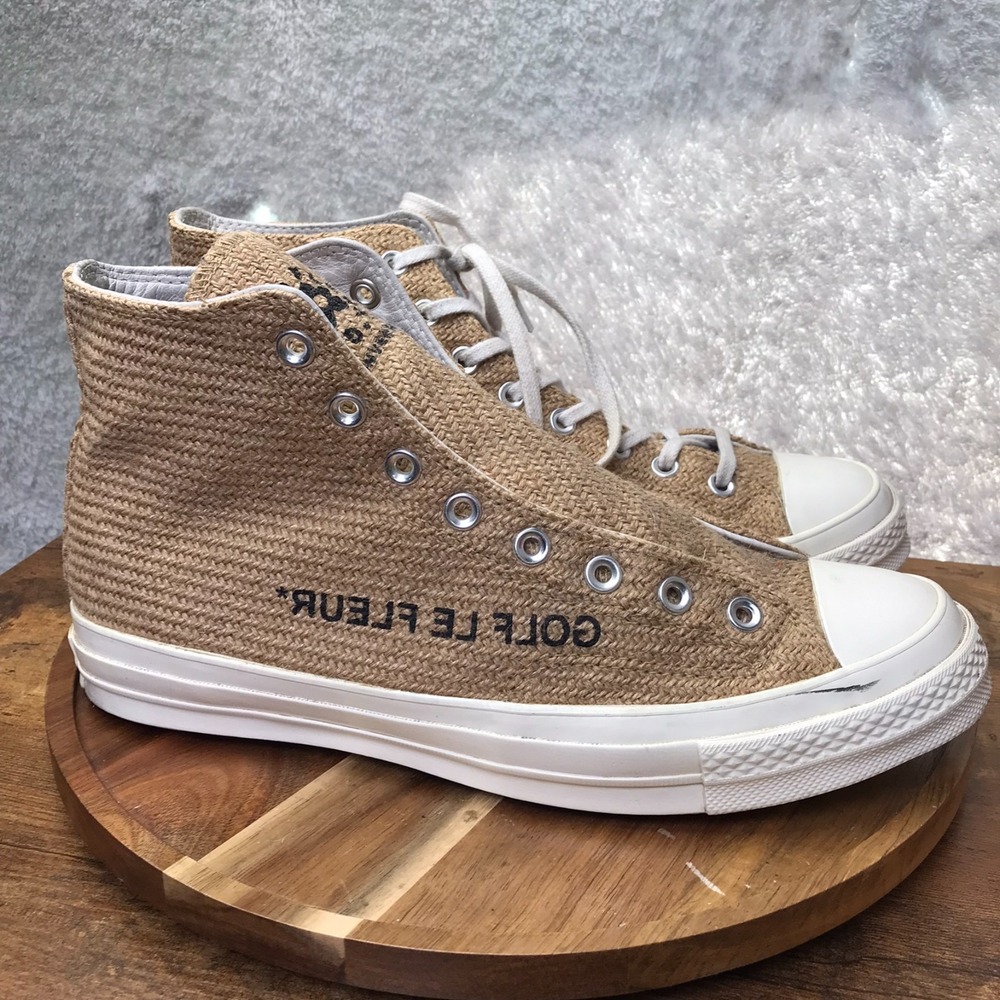 Converse Golf Le Fleur Chuck 70 Burlap High Top M 10.5 W 12.5 Tyler The Creator
